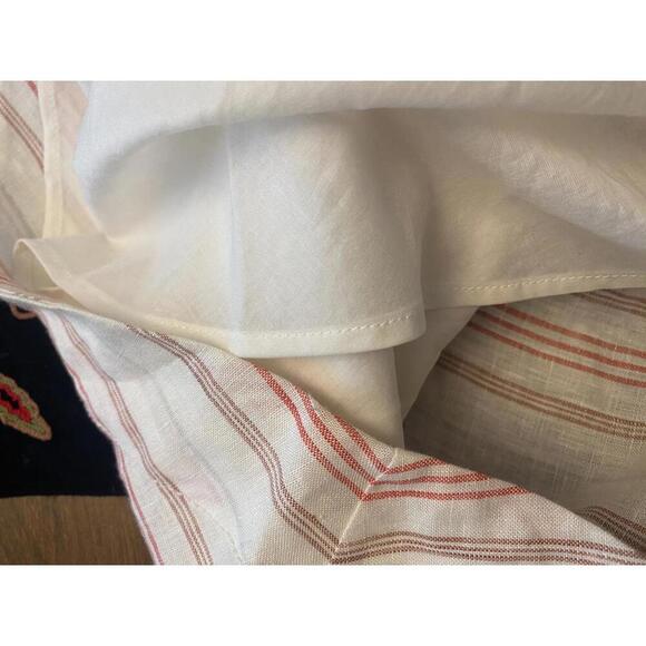 Rebecca Taylor  Button-Front Linen Striped Dress - Picture 11 of 12